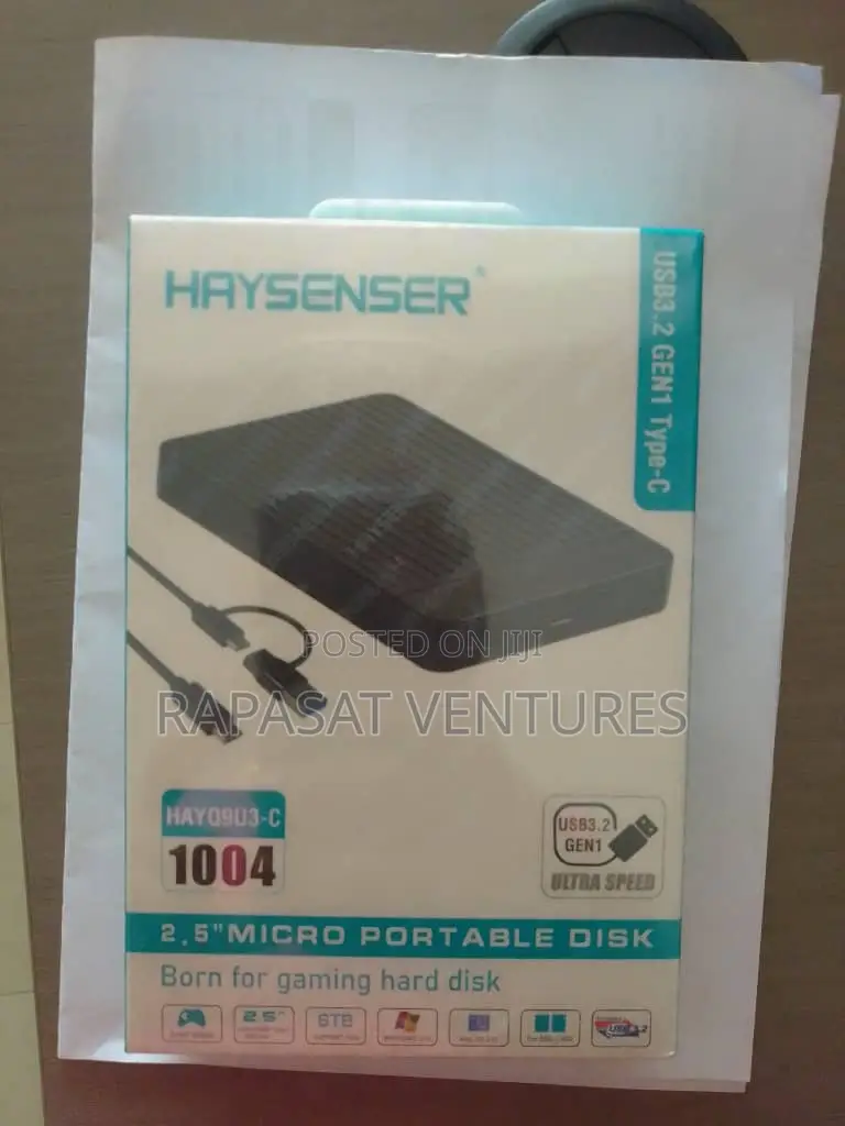 Haysenser 2.5" Usb 3.0 and Usb-C Portable Enclosure