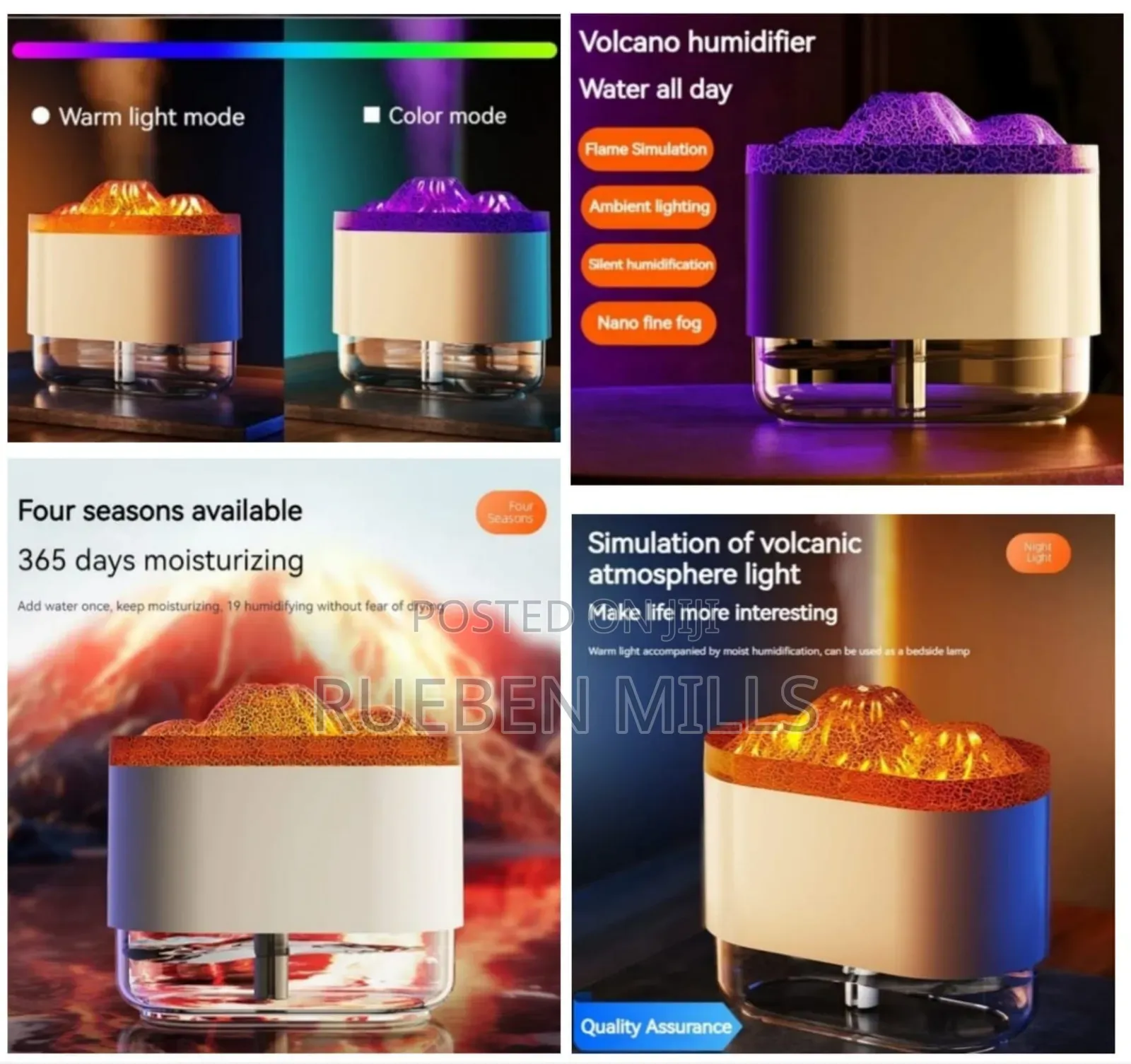 Artificial Volcano Atmosphere Light Diffuser Humidifier