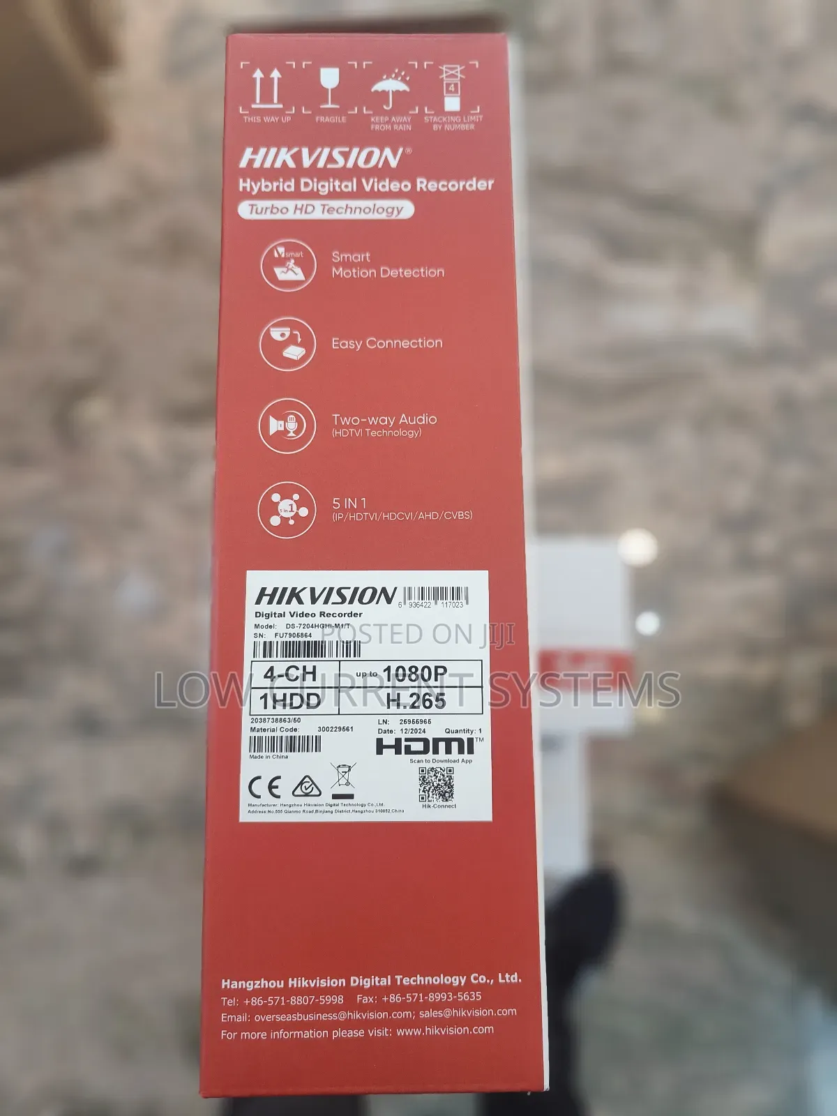 Hikvision Recorder DVR 2mp 4 Channel Two Ways Audio