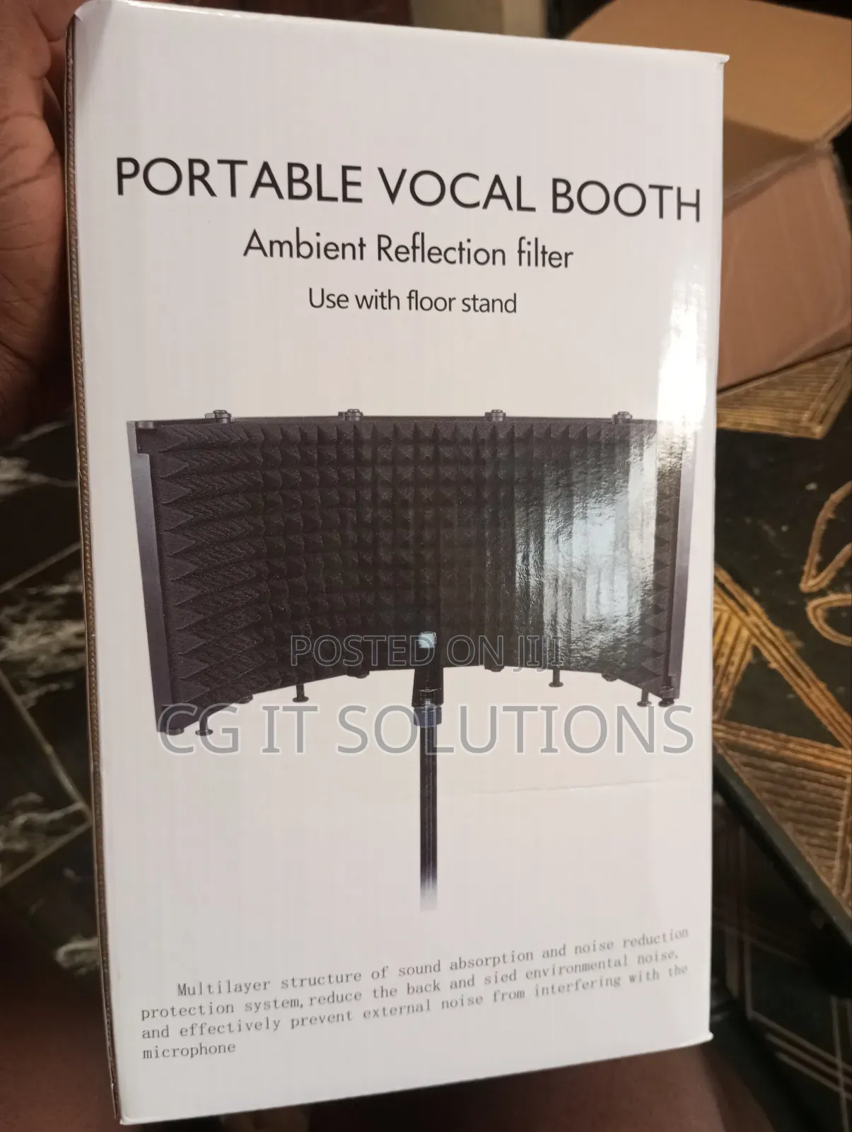Microphone Wind Shield With Pop Filter And Mobile Holder