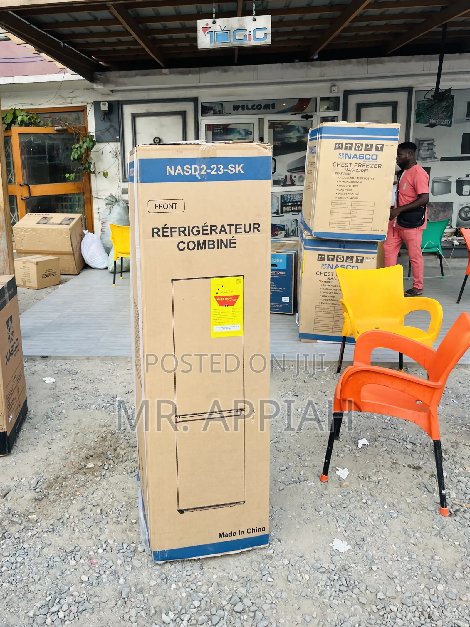 Sealed in Box Nasco Nasd2-23-Sk 2 Door Refrigerator.