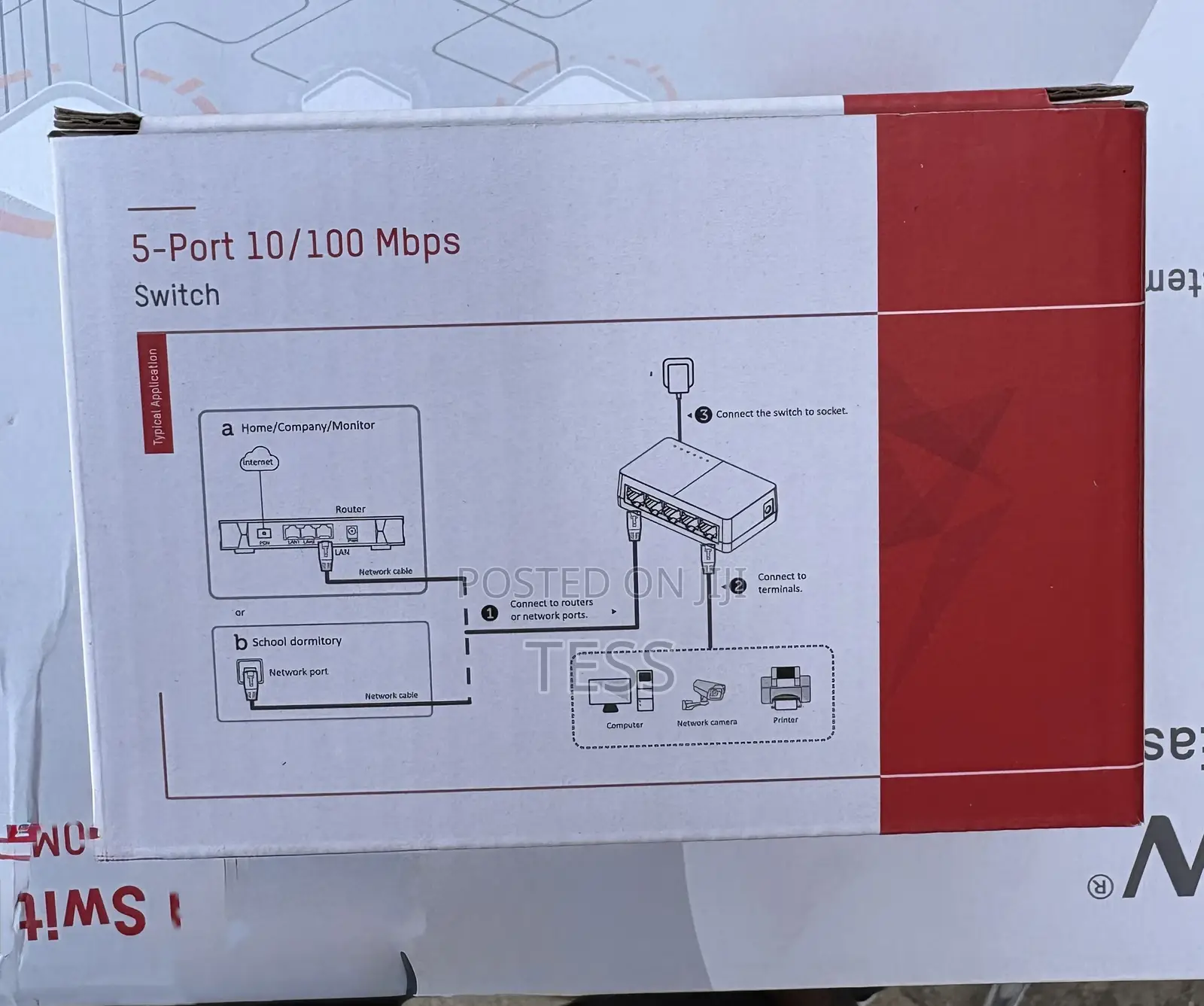 Hikvision Hikvision 5ports Fast Ethernet Switch Ds-3e0105d-0
