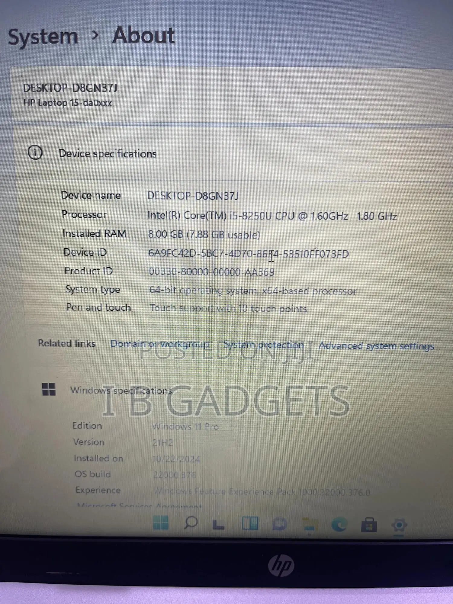 Laptop HP 15 8GB Intel Core i5 HDD 500GB