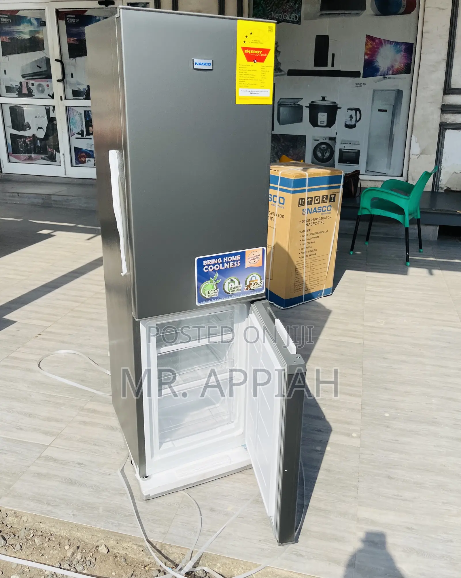 Super Chilling Nasco Nasd2-23-Sk 2 Door Electric Fridge 