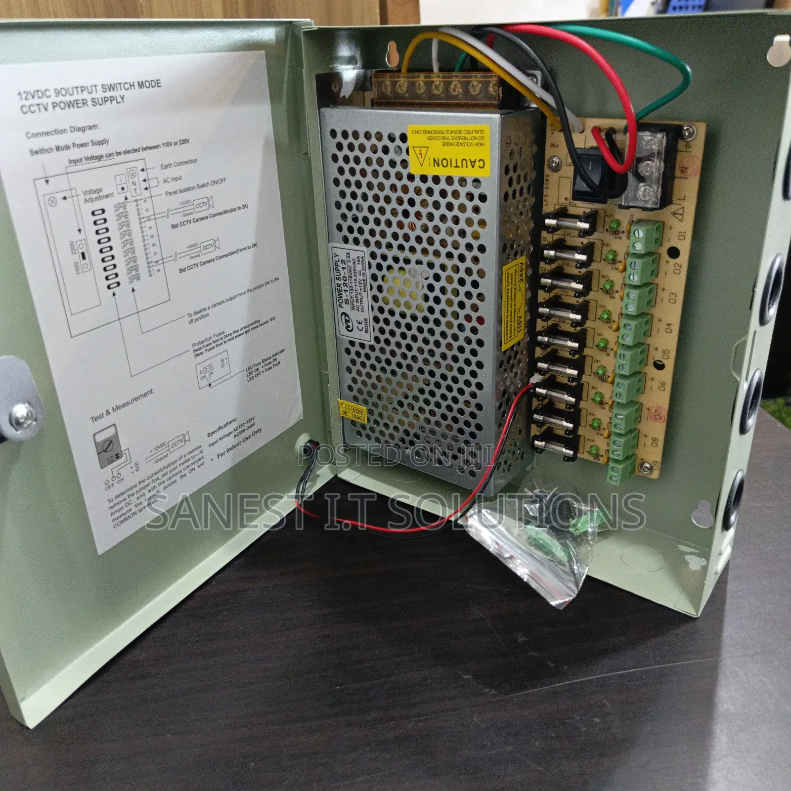 CCTV Power Supply 8 Channel Dc12v
