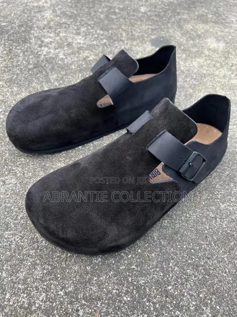 Birkenstock London Suede Black Shoes