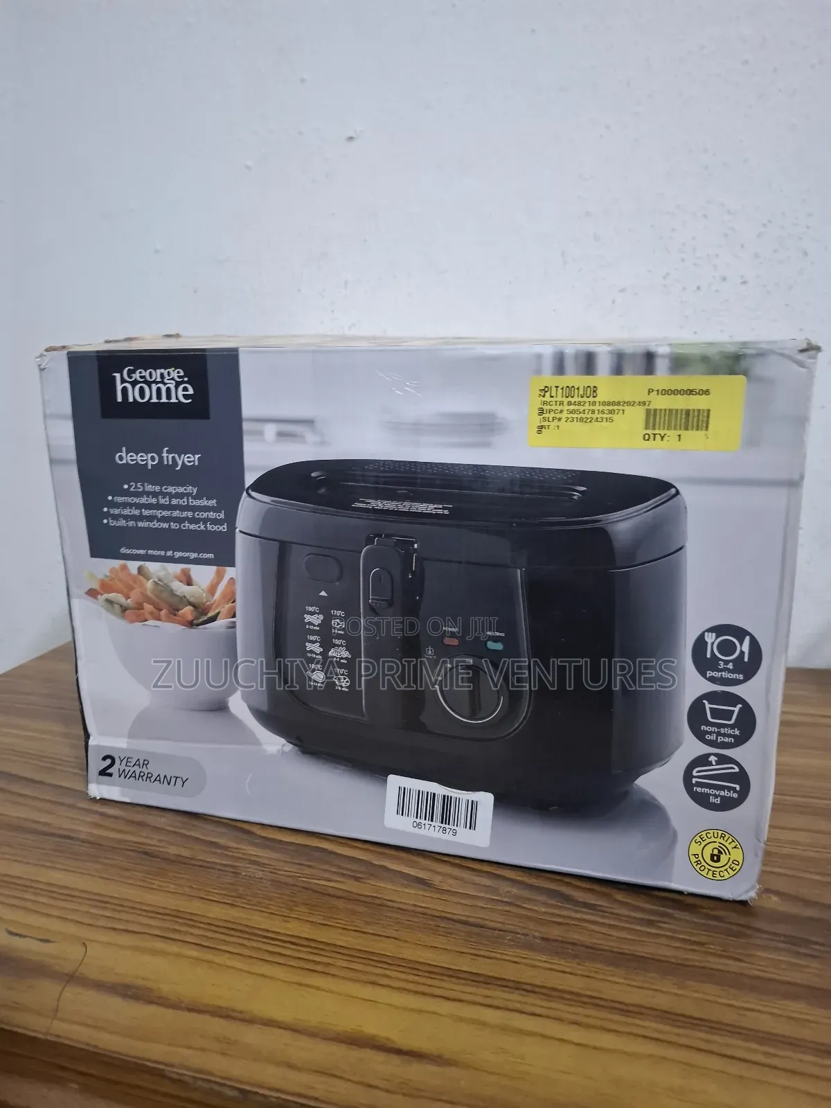 2.5l George Home Deep Fryer From Uk