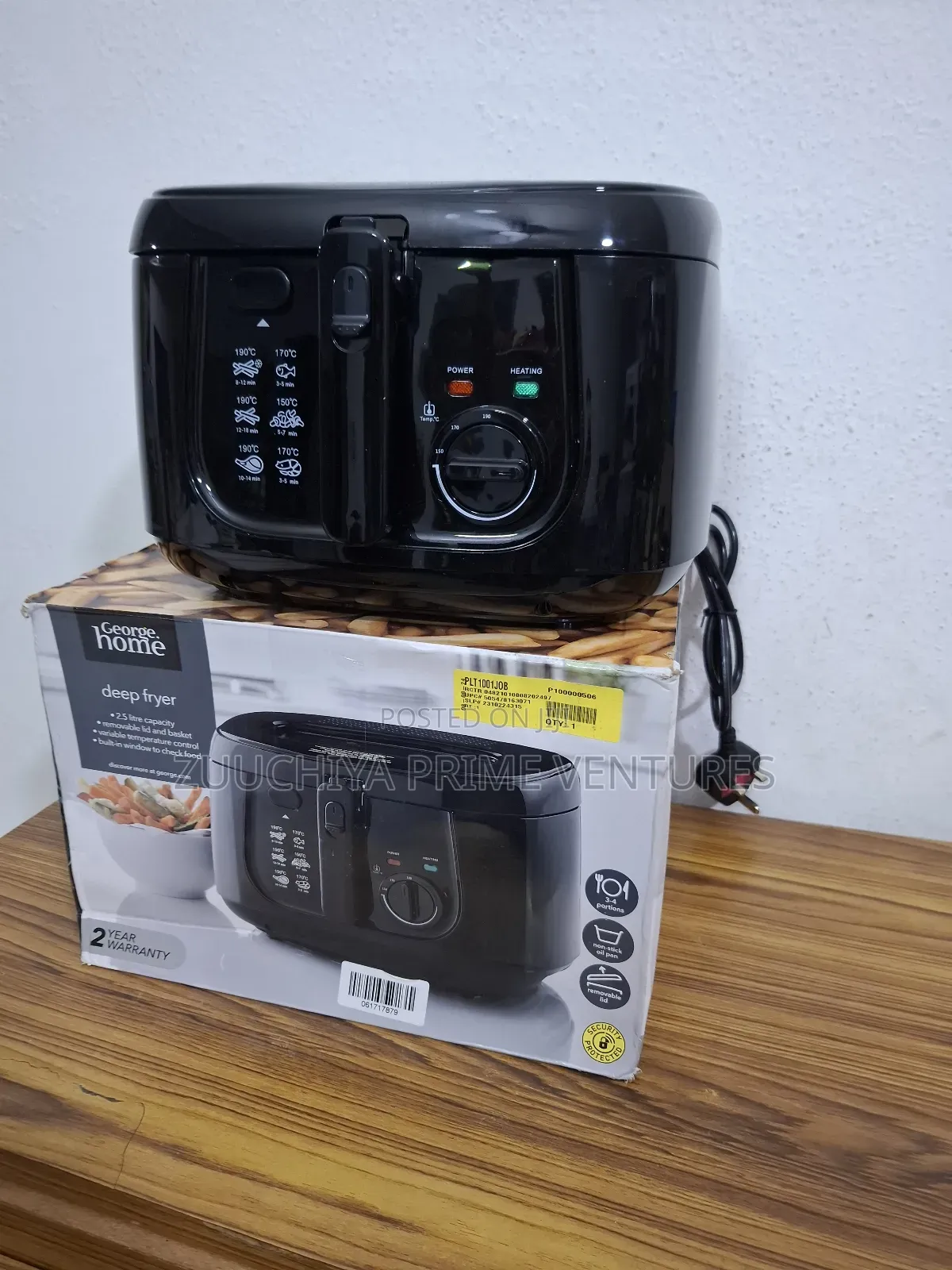 2.5l George Home Deep Fryer From Uk