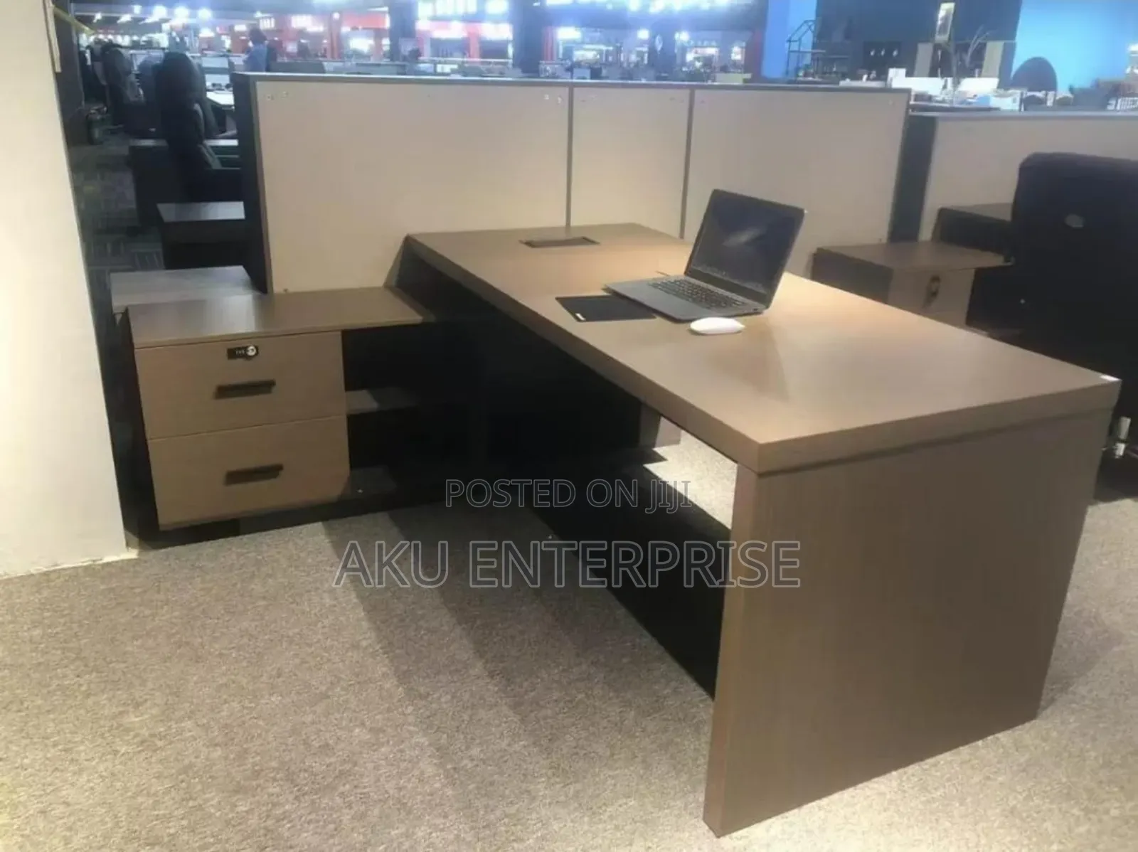 Office Desk With Drawers L Shaped 1.6 Meter