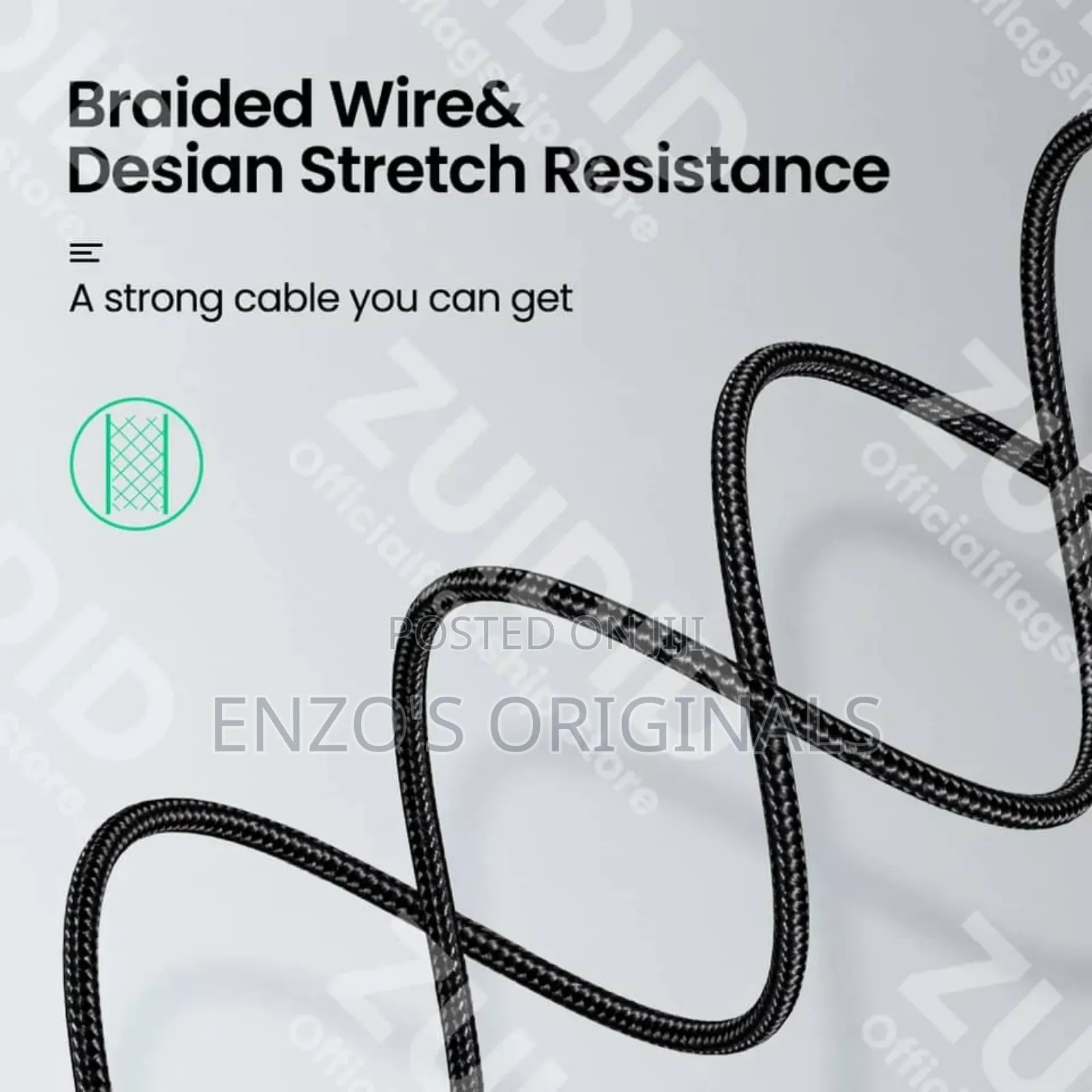 Usb-C to Printer Cable Usb Type B 2m Length Braided High Quality