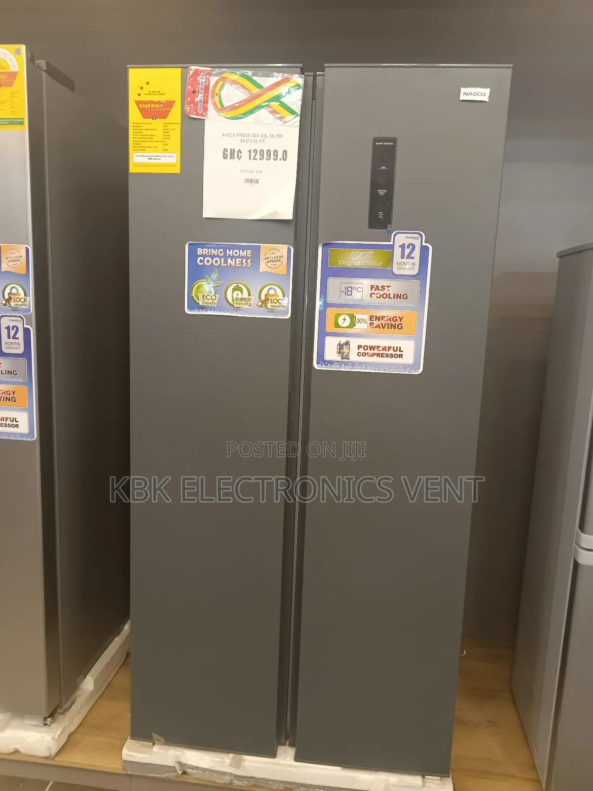 Nasco 450ltr Nasf2-66if Side /Side Refrigerator