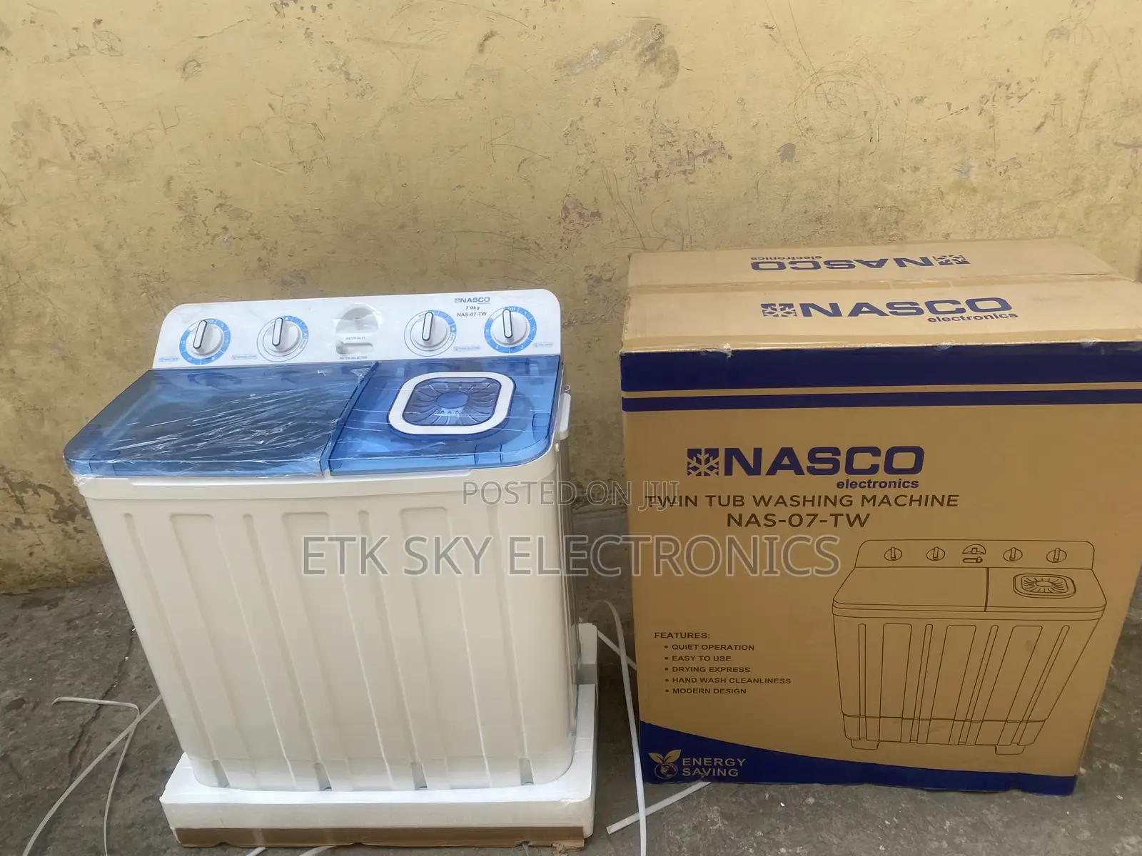 Newfangled Nasco 7kg Twintub Semi Auto Washing Machine