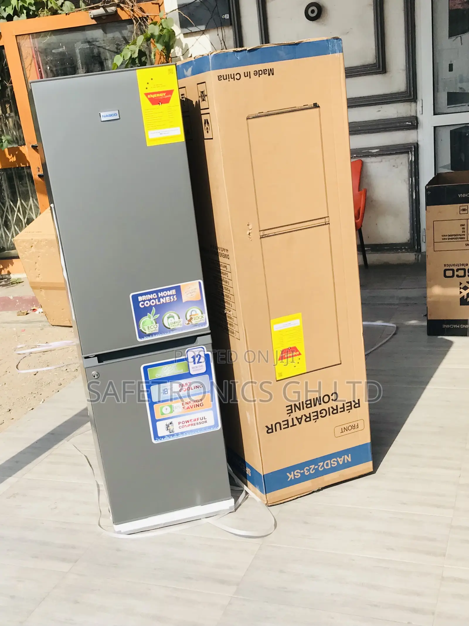 Energy Efficient Grey Doubledoor Bottom Freezer Nasd2-23fl