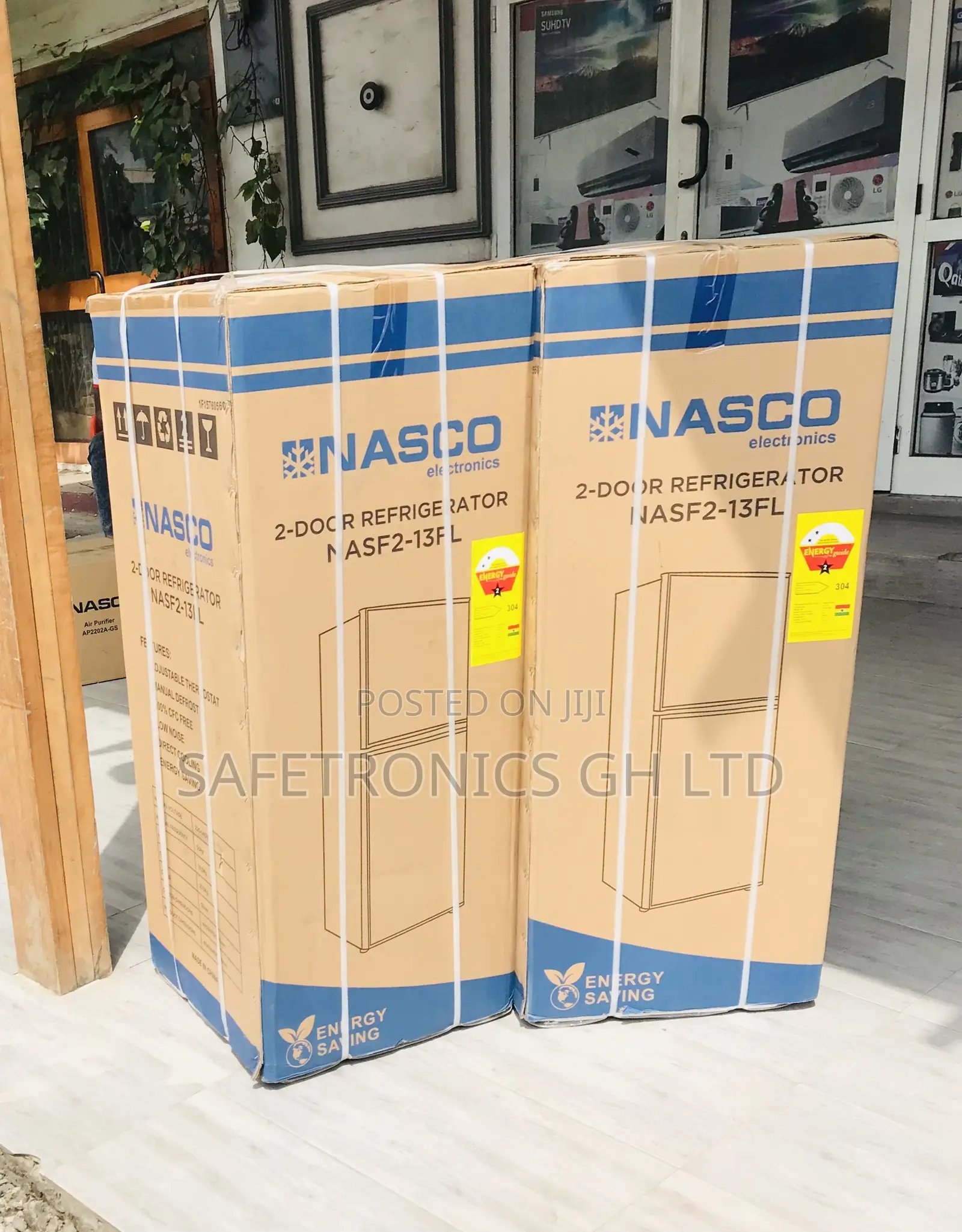 Kindly Buy 2 Door Nasf2-13fl Top Freezer Nasco Grey Fridge
