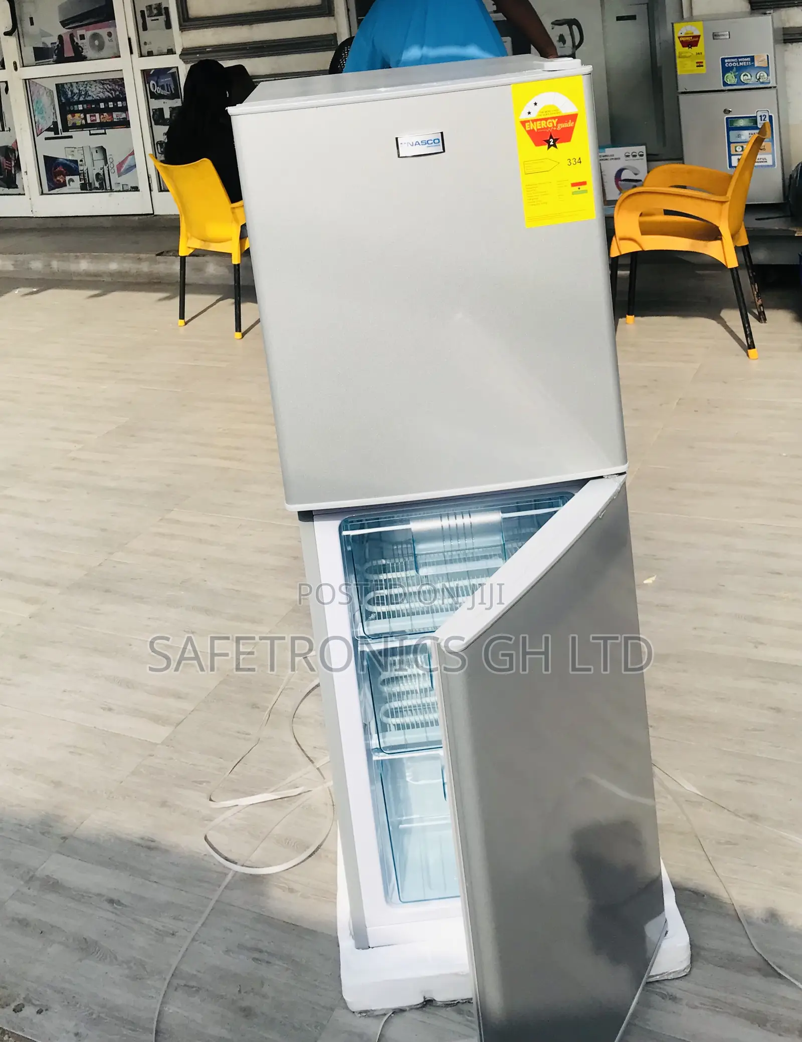 Get Low Noise Nasco 2 Door Top Freezer Nasf2-13s Grey