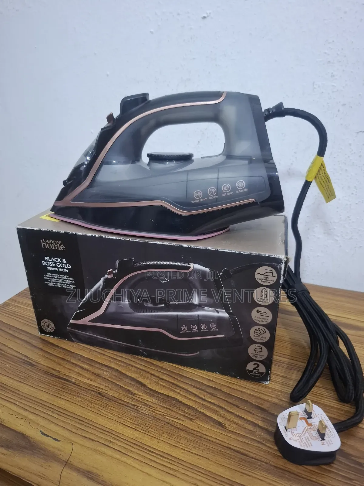 George Home 2800w Steam Iron Rose Gold From Uk