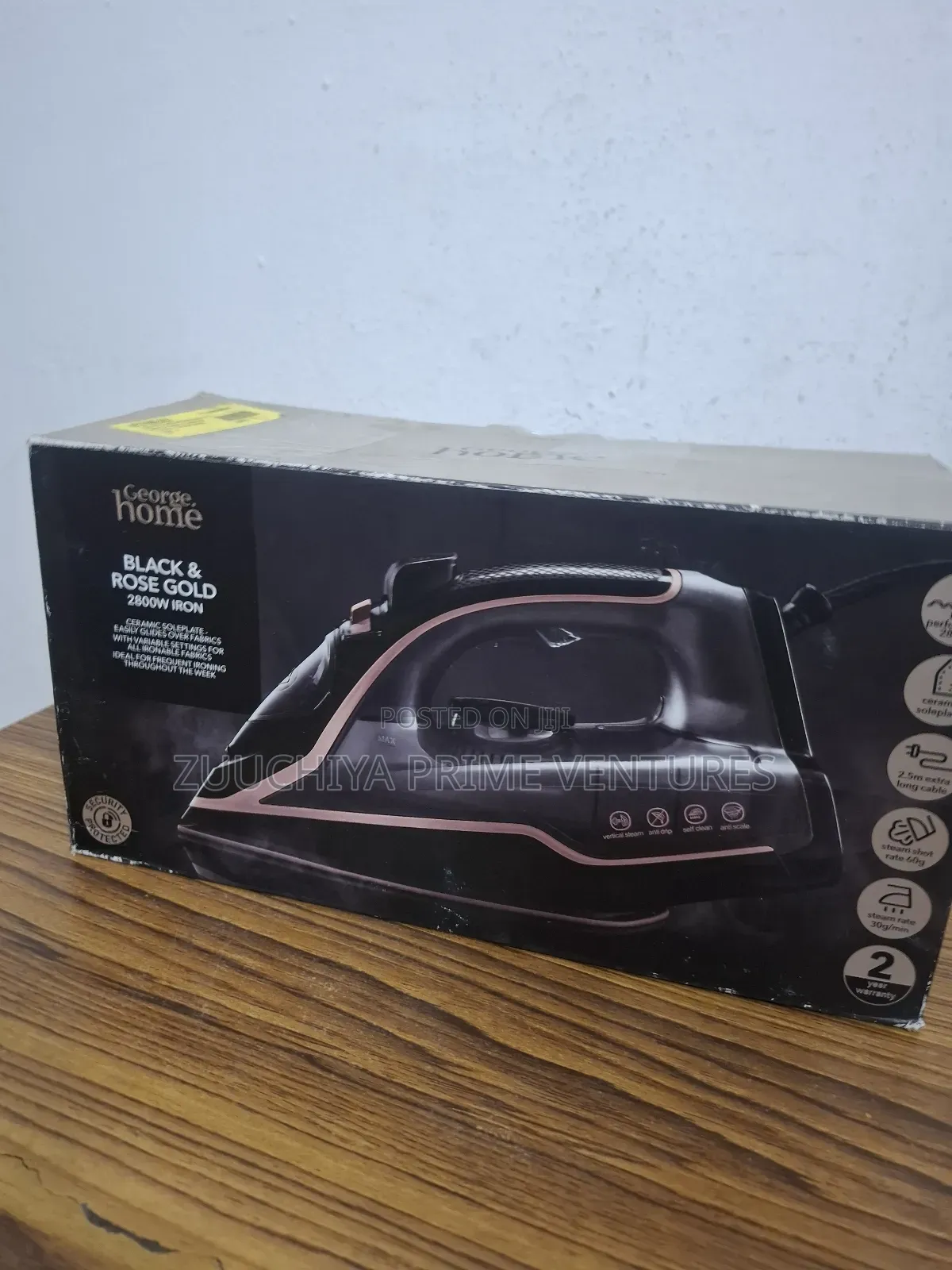 George Home 2800w Steam Iron Rose Gold From Uk
