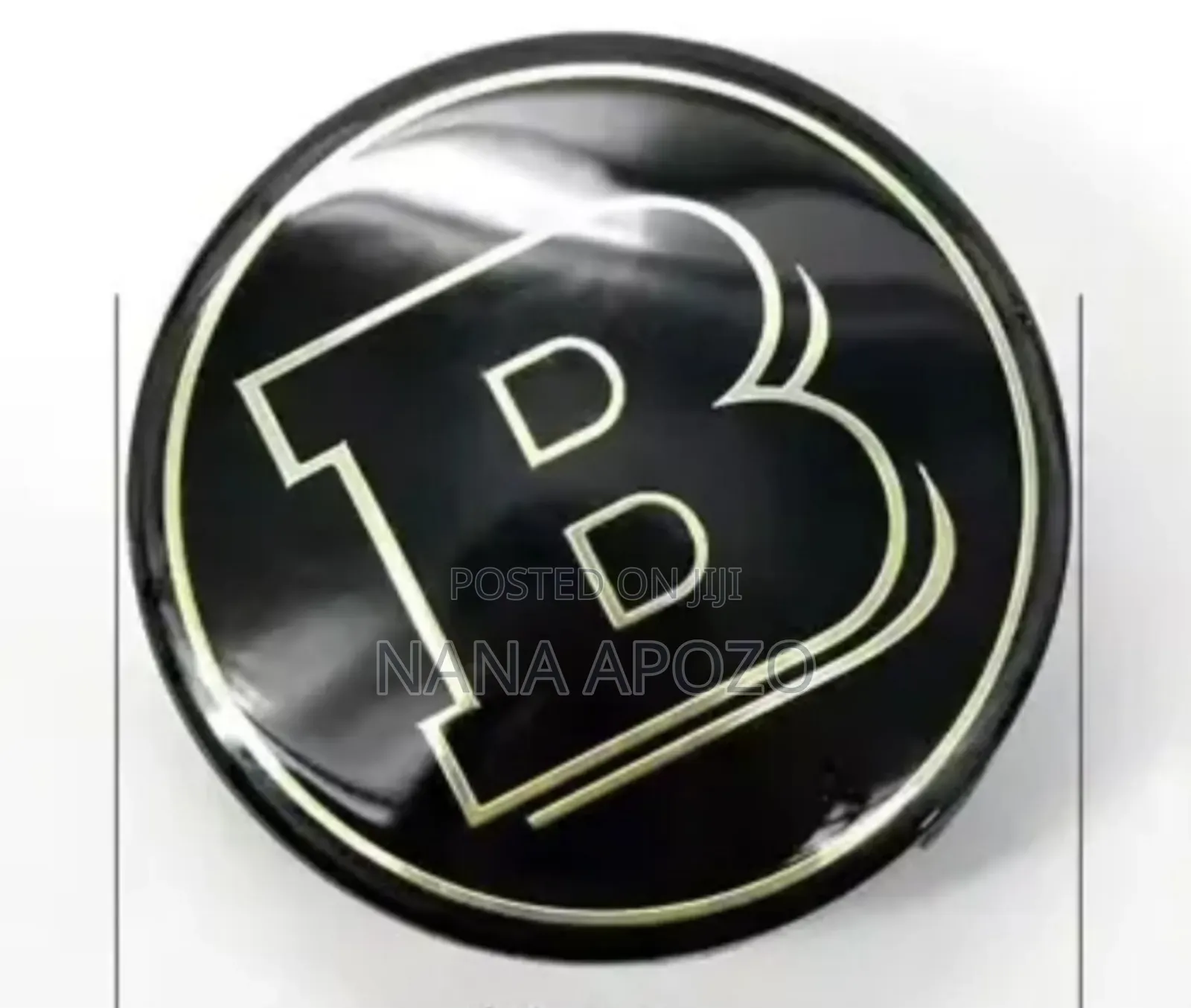 Mercedes Benz Black and White Wheel Cups
