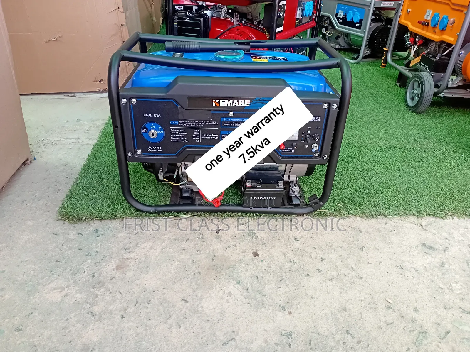 Portable 7.5kva Petrol Generator for Camping