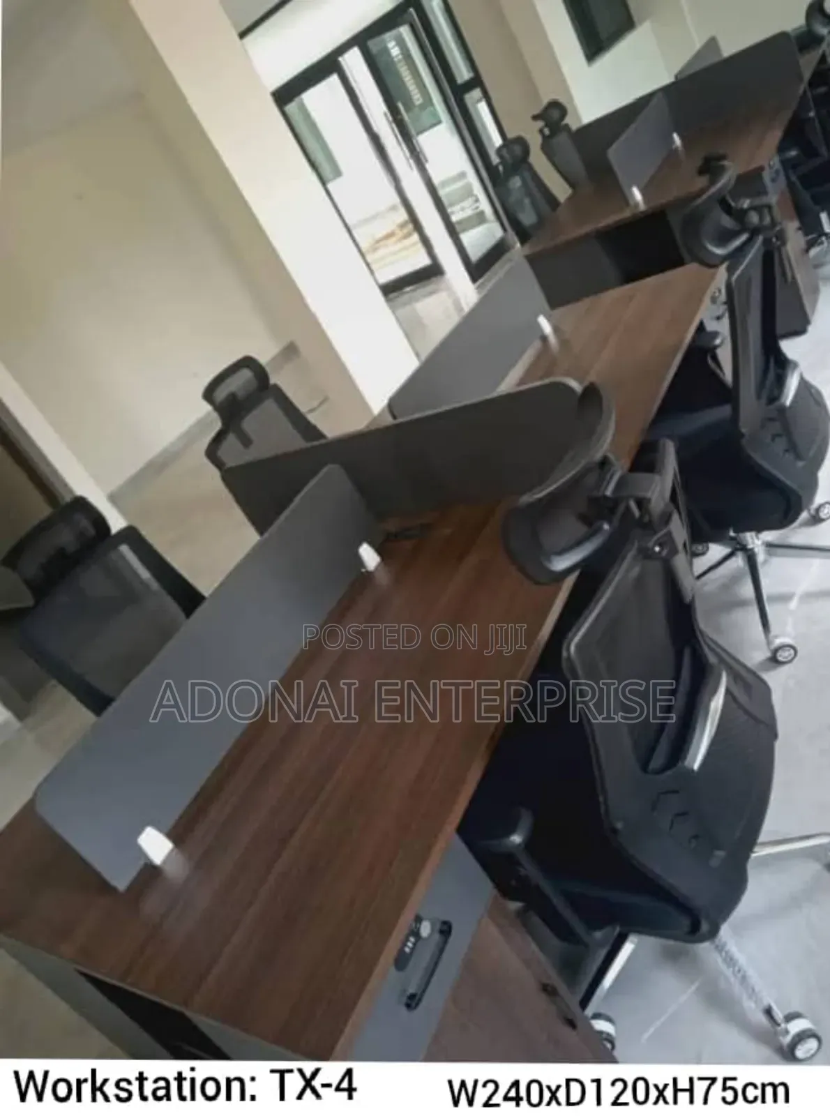 Wooden Brown Workstation Abfhfbxv37164oou