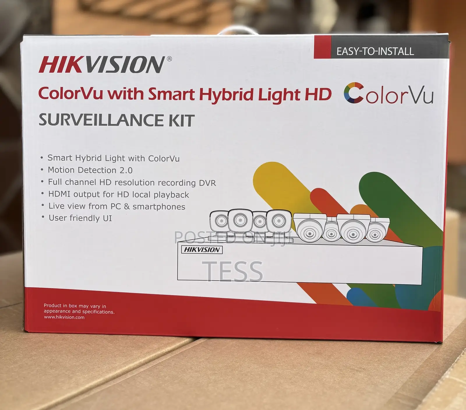 Hikvision 8ch Kit 2mp/1080p Full Color Vu With Audio+1tb HDD