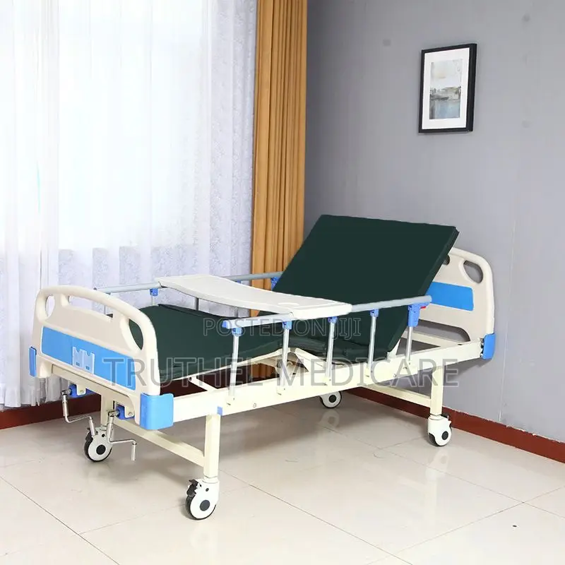 Hospital Bed - 1crank(Free Mattress, Iv Pole, Table)