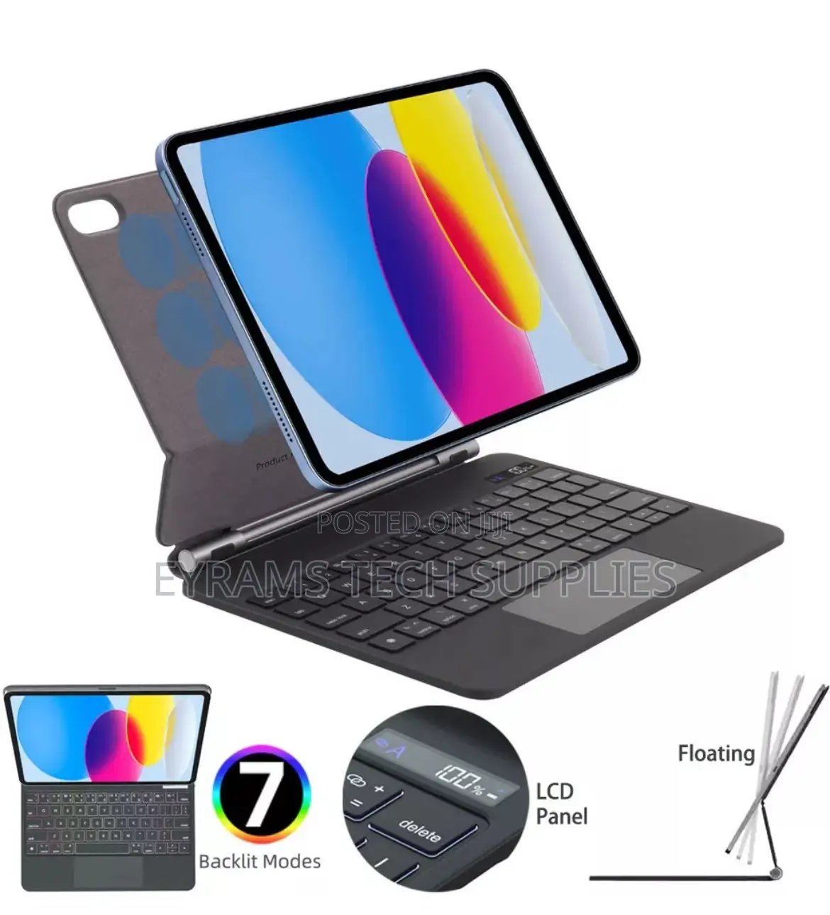 Magic Keyboard Apple iPad 10/11th Gen Magnetic Floating LCD