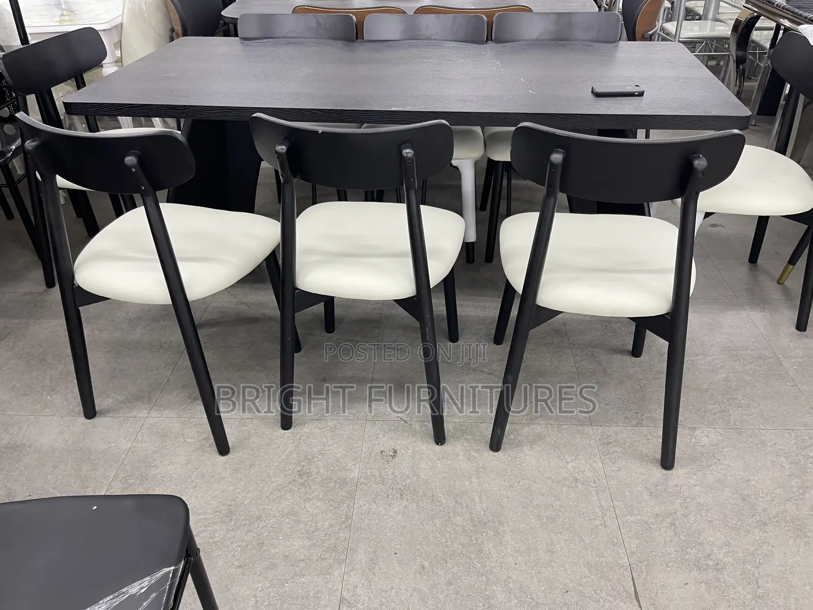 Quality Wooden Dining Table With 8 Strong Chairs