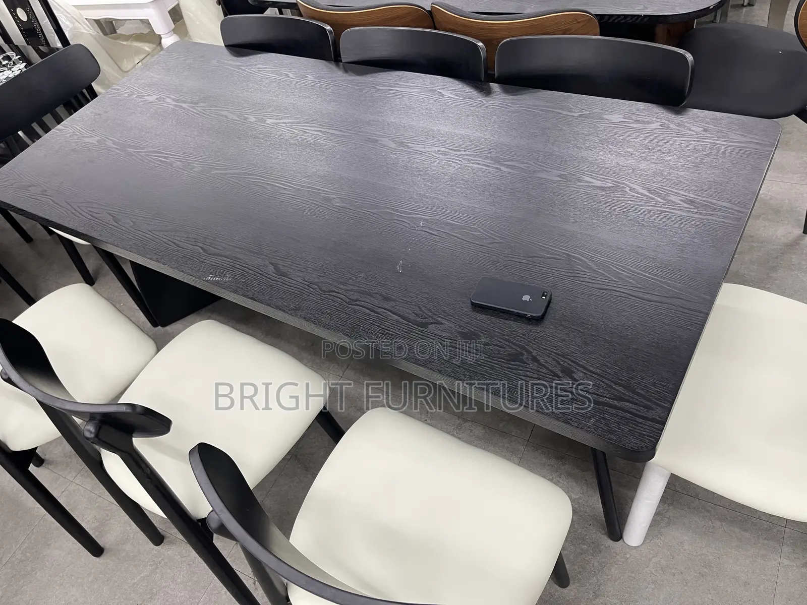 Quality Wooden Dining Table With 8 Strong Chairs