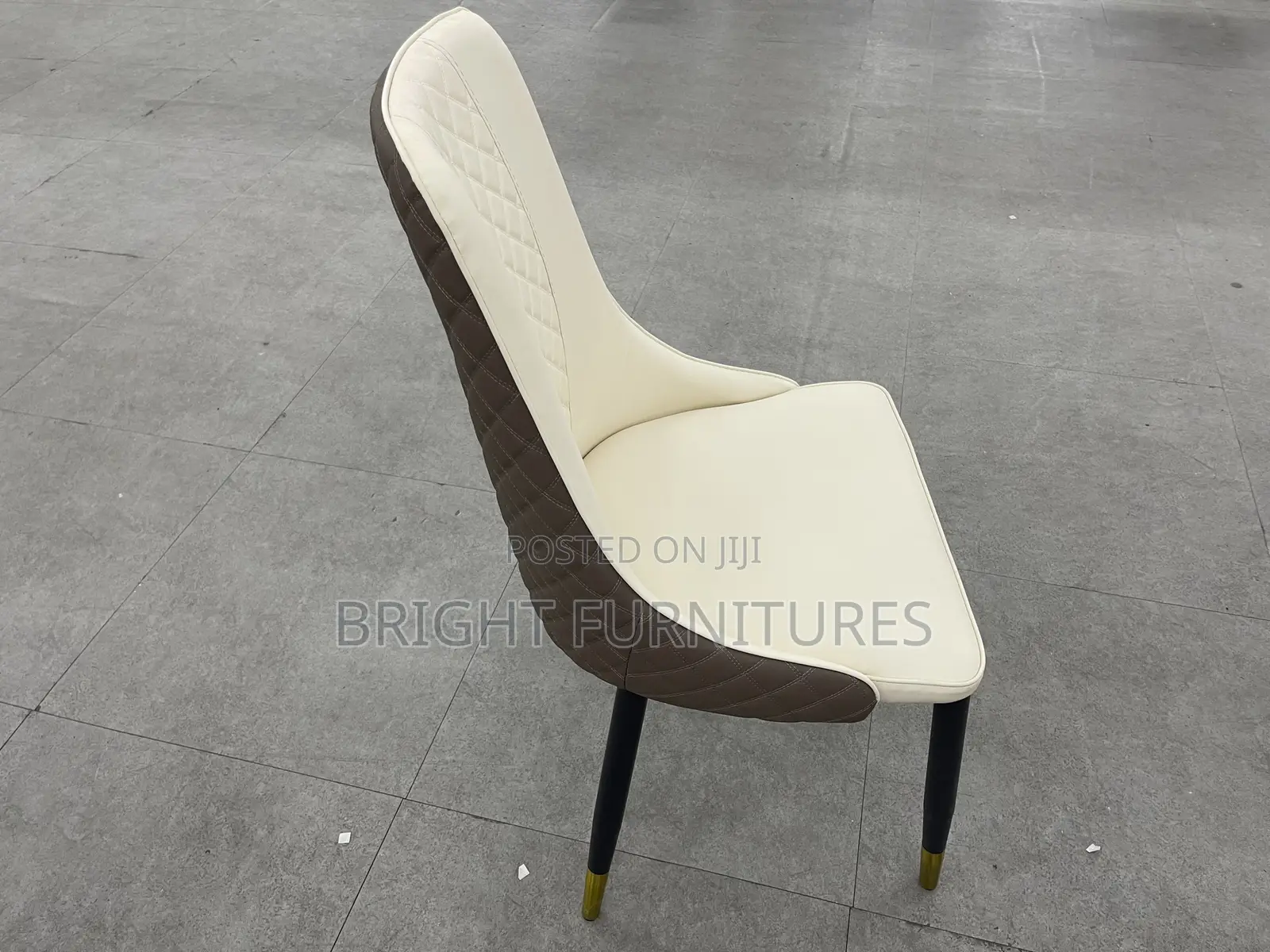 Dining Table With 6 Quality Leather Chairs and Marble Top