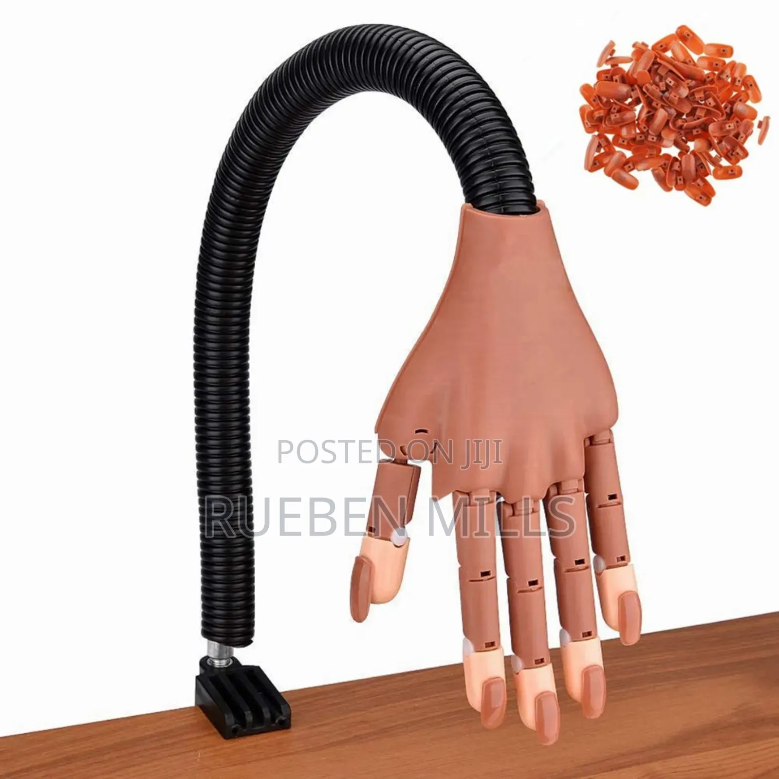Flexible Nail Practice Hand Kit With False Nails