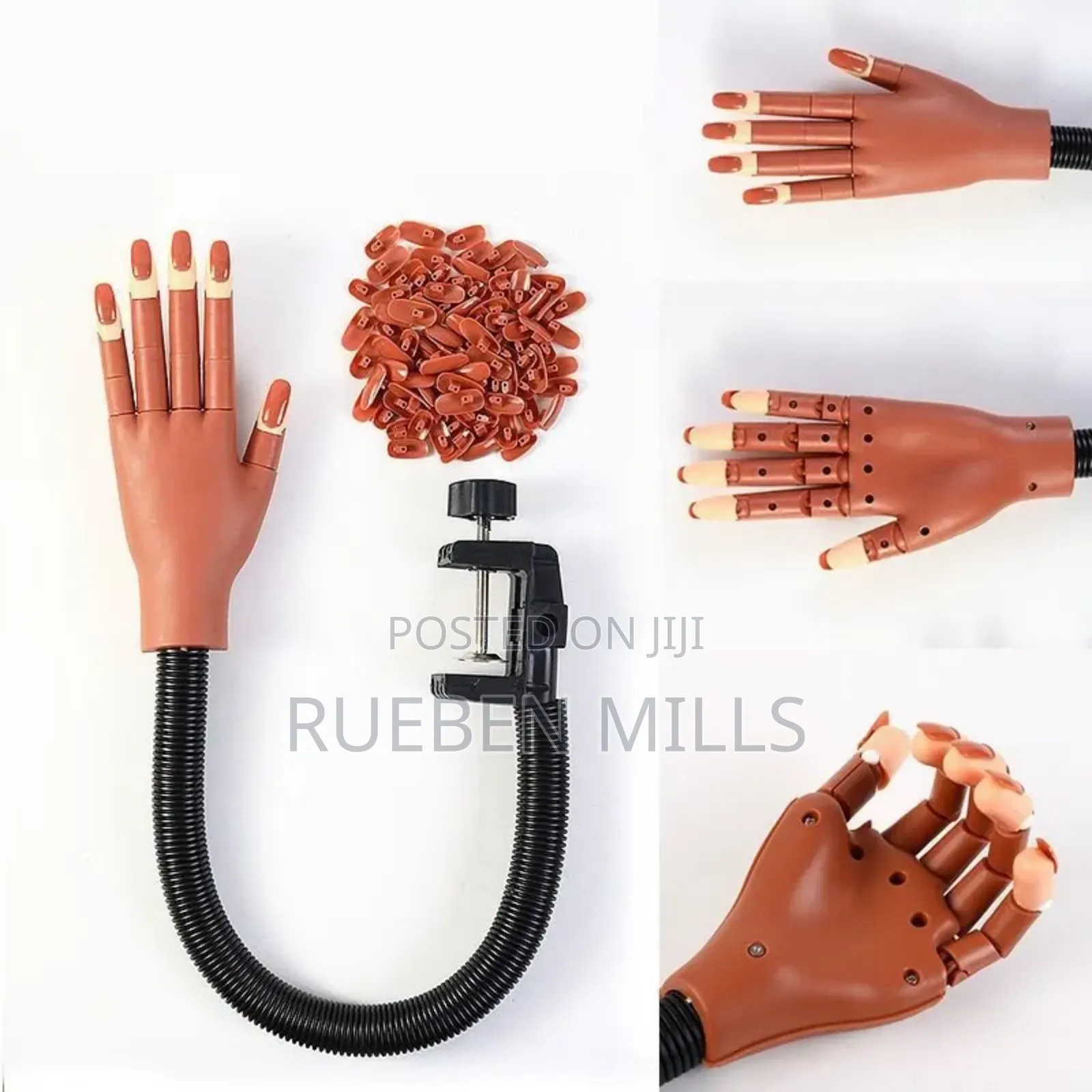 Generic Nail Art Finger Model Practice Mannequin Hand
