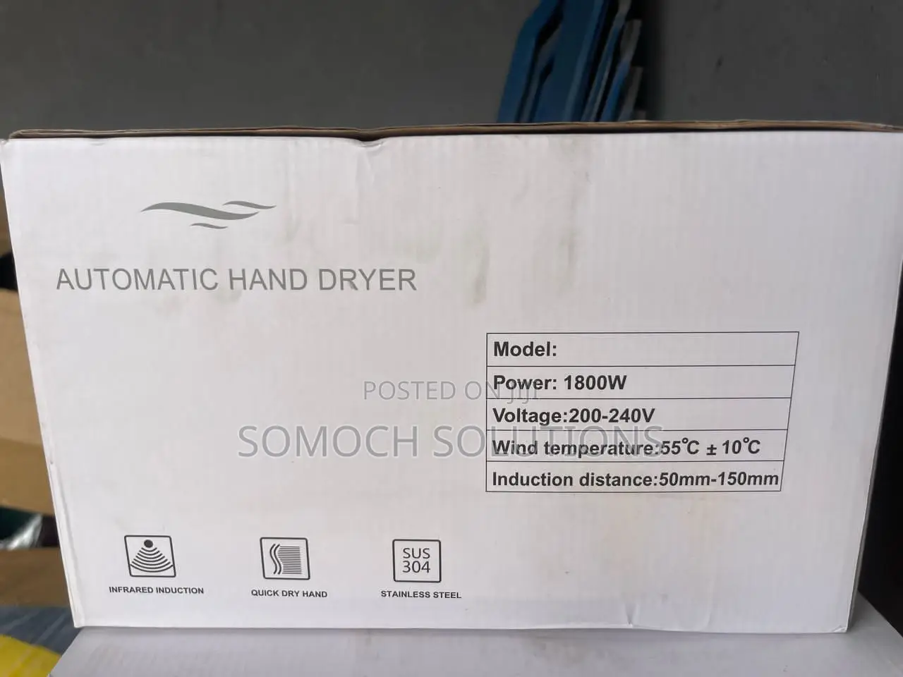Hand Dryer, Automatic, High Speed Hot Air, Fast Drying,