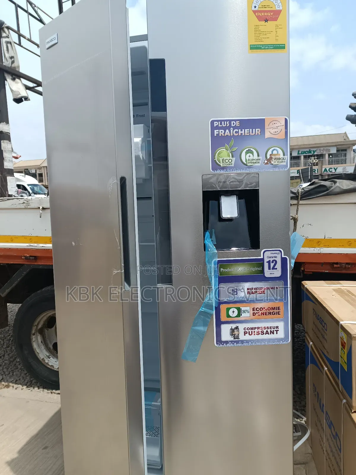 Nasco 460ltr Side/Side Fridge Water Dispenser