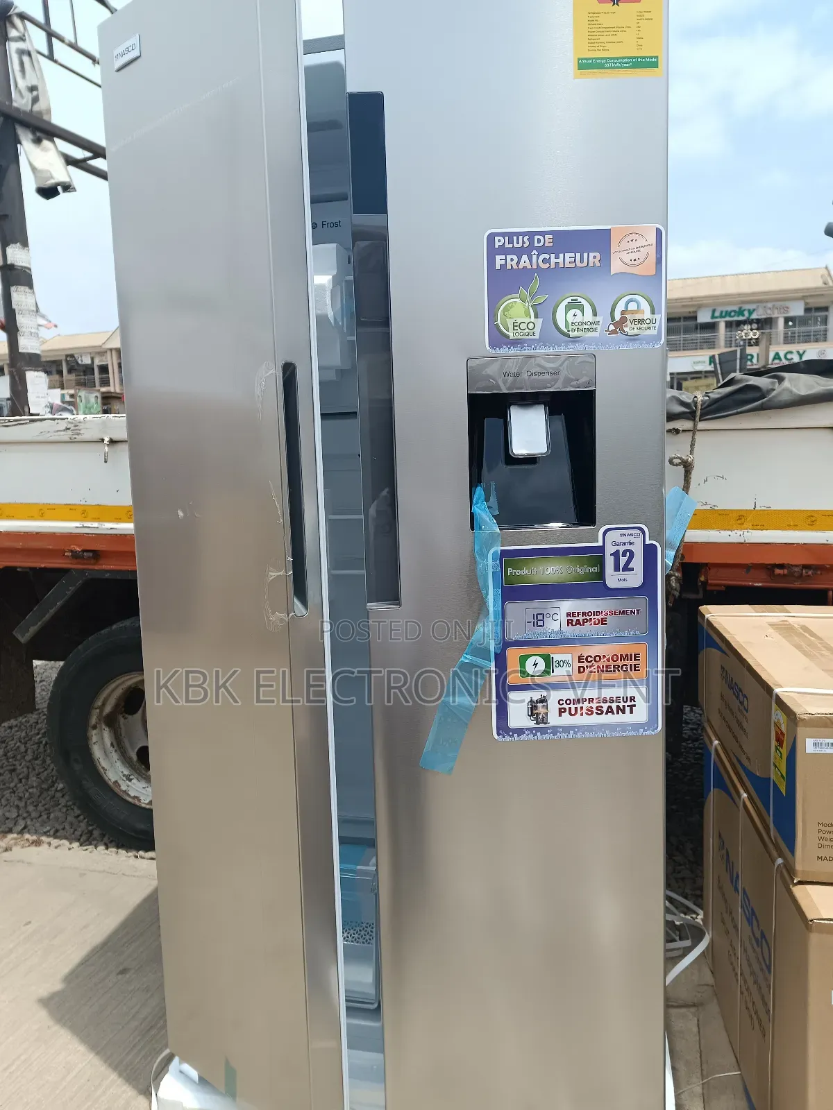 Nasco 460ltr Side/Side Fridge Water Dispenser