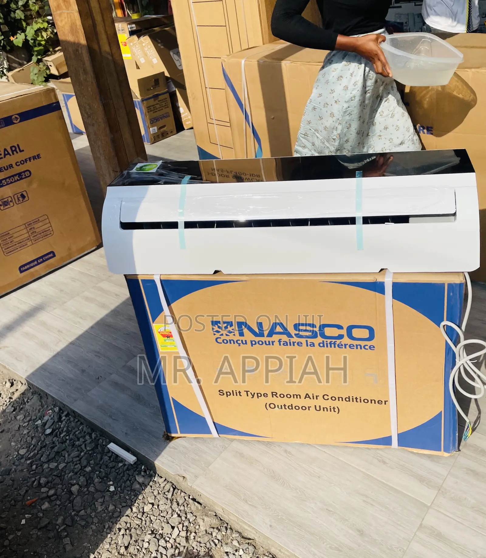 R410 Gas Mirror Nasco Non Inverter Air Conditioner.