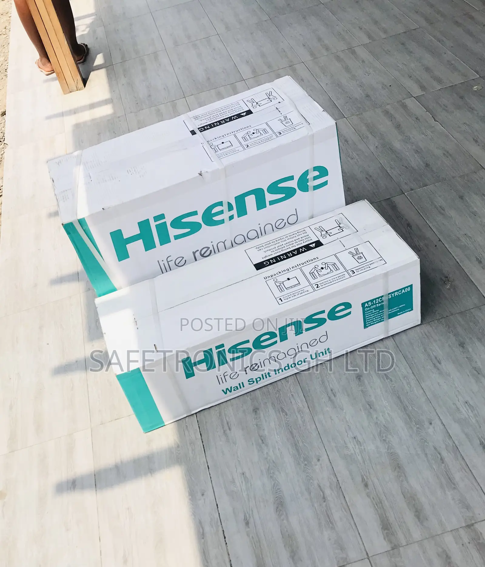 Hisense White Auto Swing 2.5 Hp R410a Non-Inverter Ac