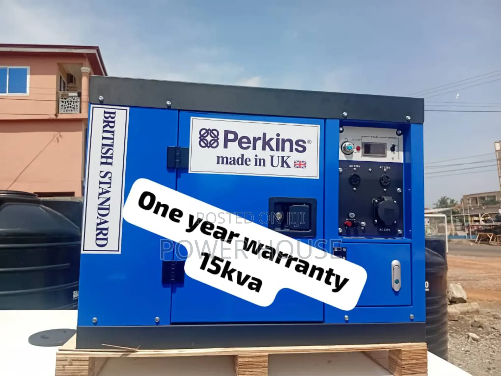 Circuit Breaker Equipped 15kva Perkins Diesel Generator