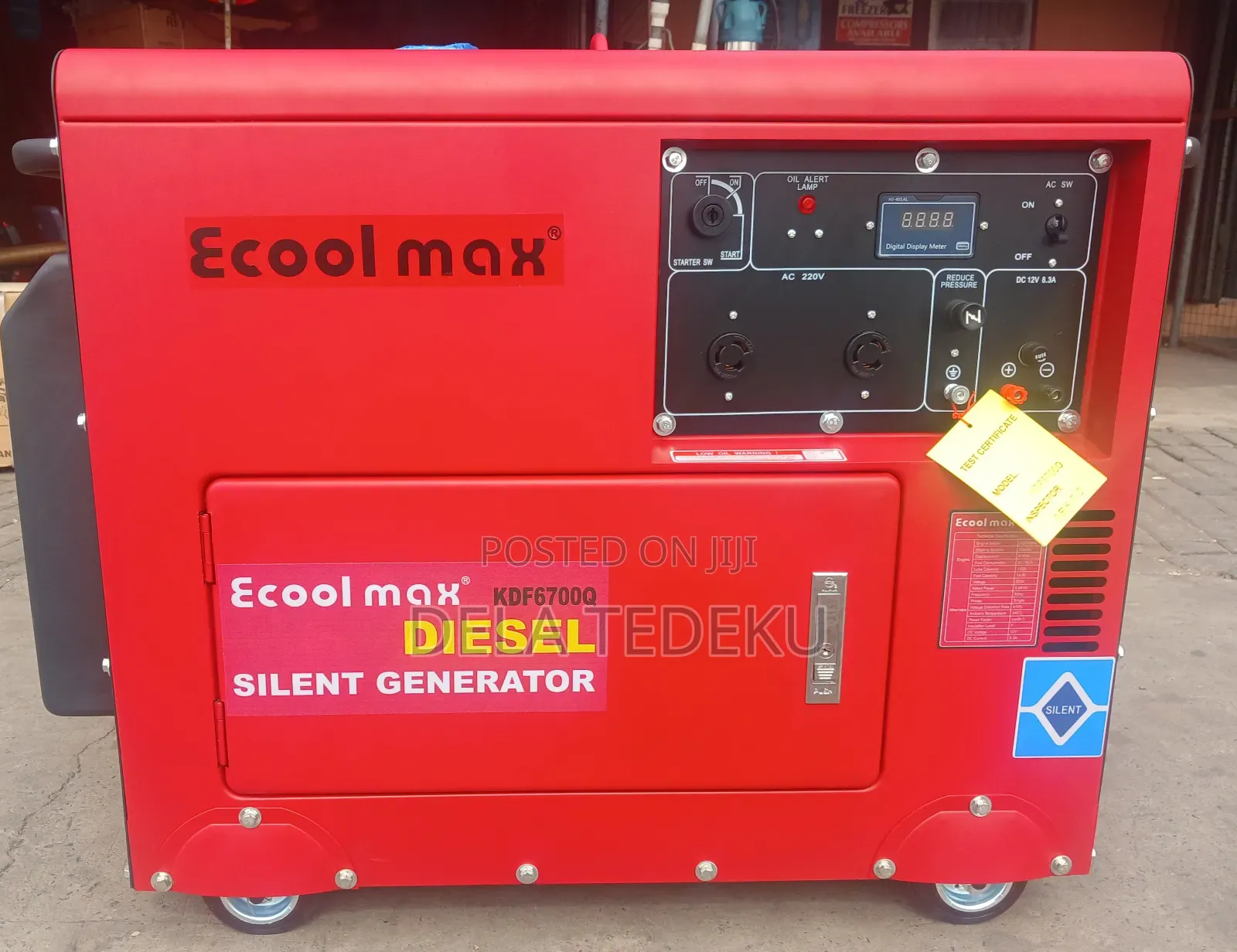 Ecoolmax 5.7kva Single Phase Diesel Eng. Generator / Caprice Bus Stop