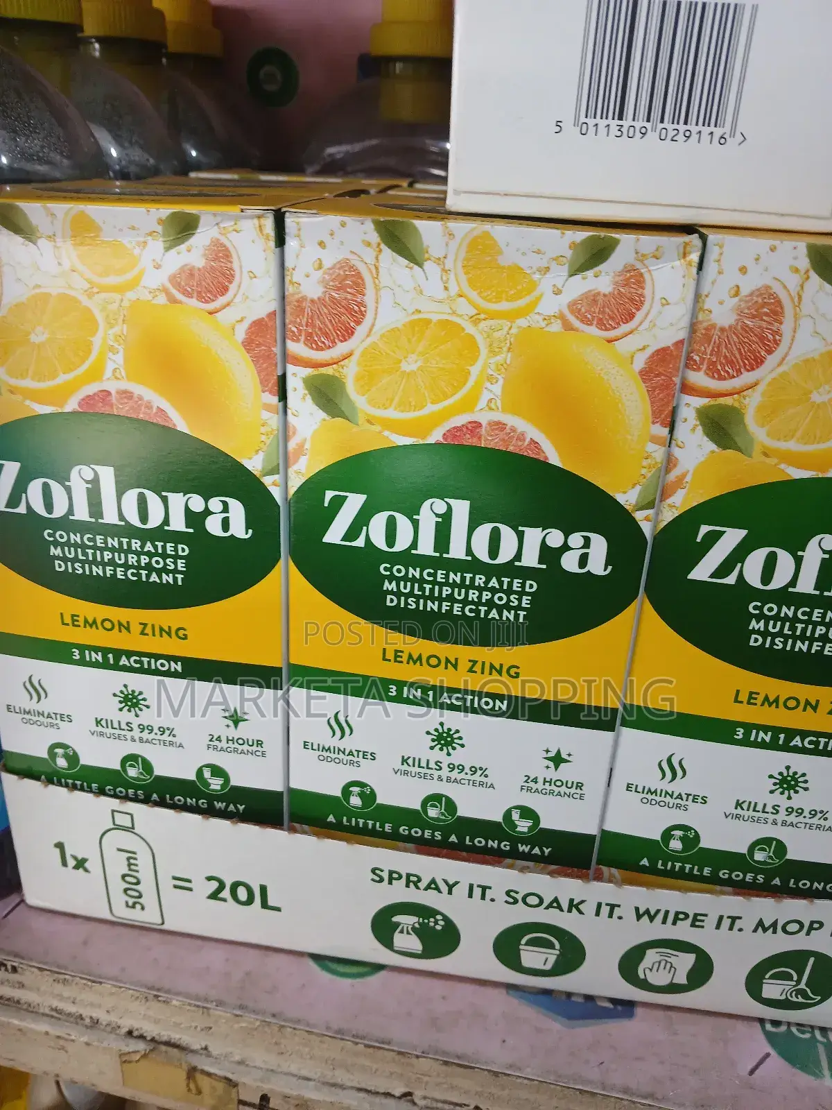 Zoflora Concentrated Multipurpose Disinfectant Lemon Zing