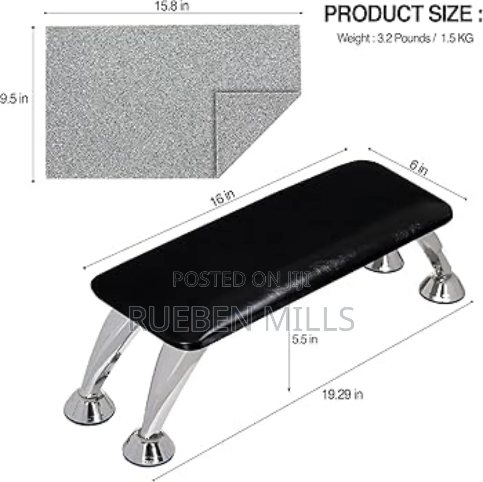 Upgrade Big Hand or Arm Rest Acrylic Nails Table