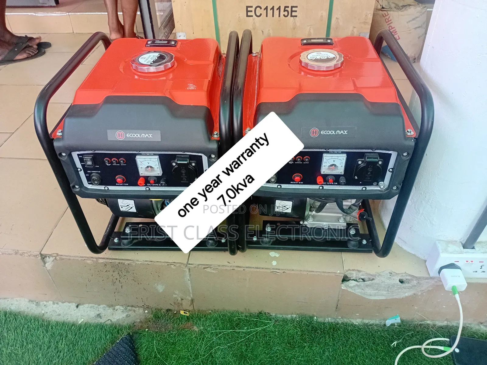 High Quality 7.6kva Ecoolmax Generator