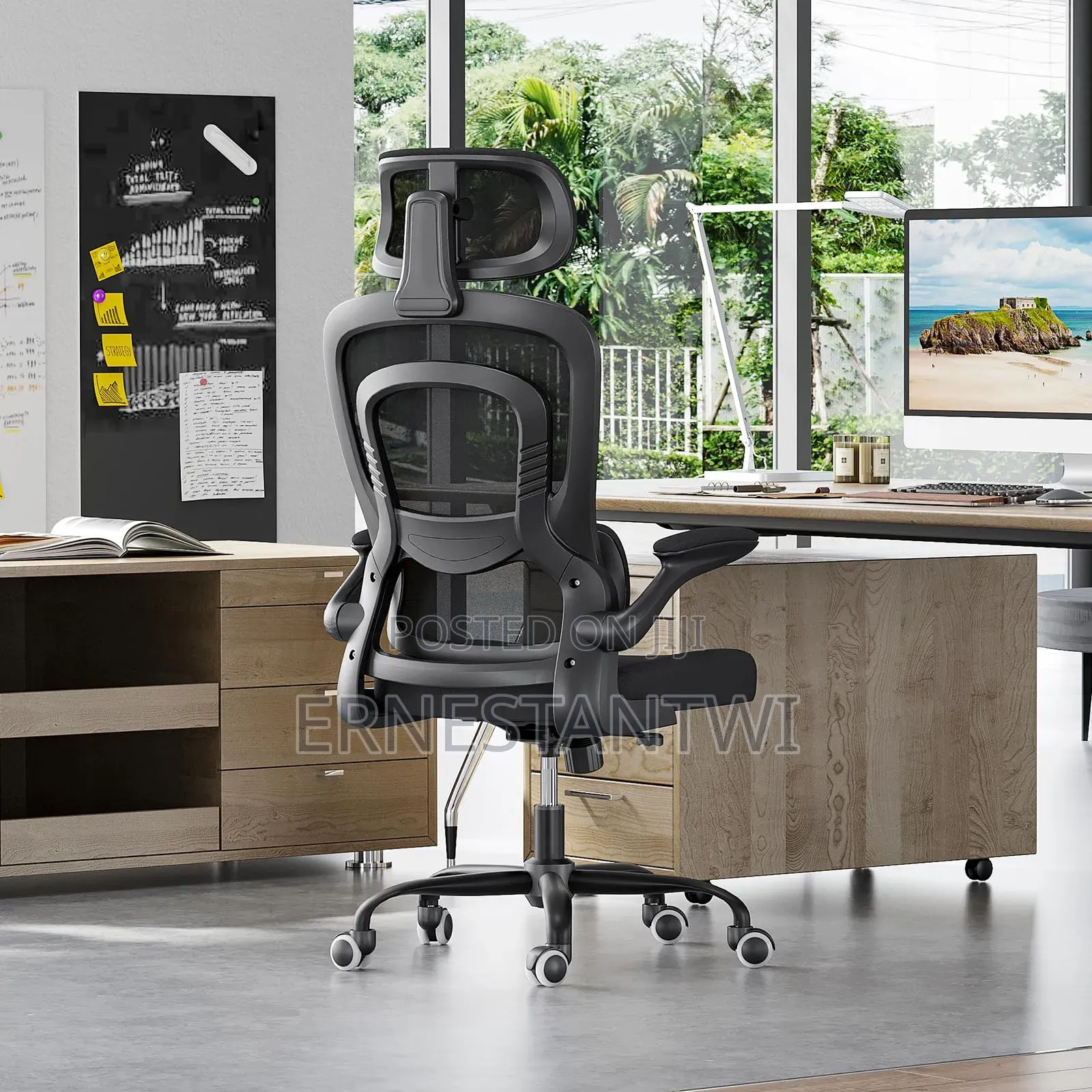 Flip-Up Armrest Ergonomic Chair From Farini, Uk