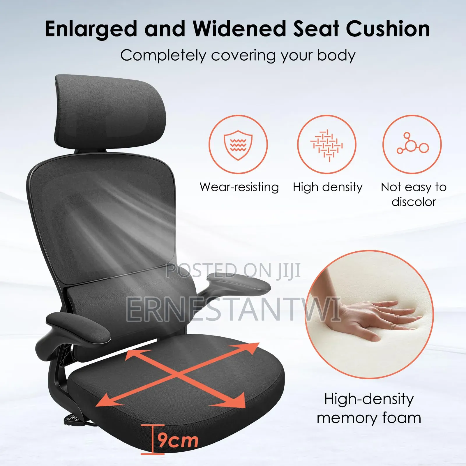 Flip-Up Armrest Ergonomic Chair From Farini, Uk