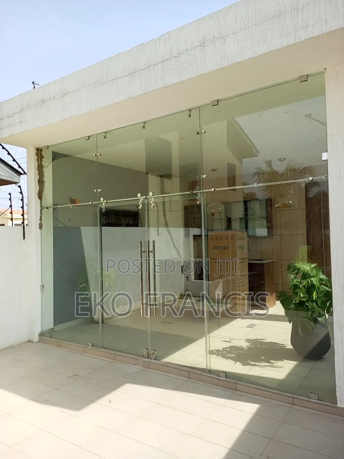 Frameless Glass Partition Door