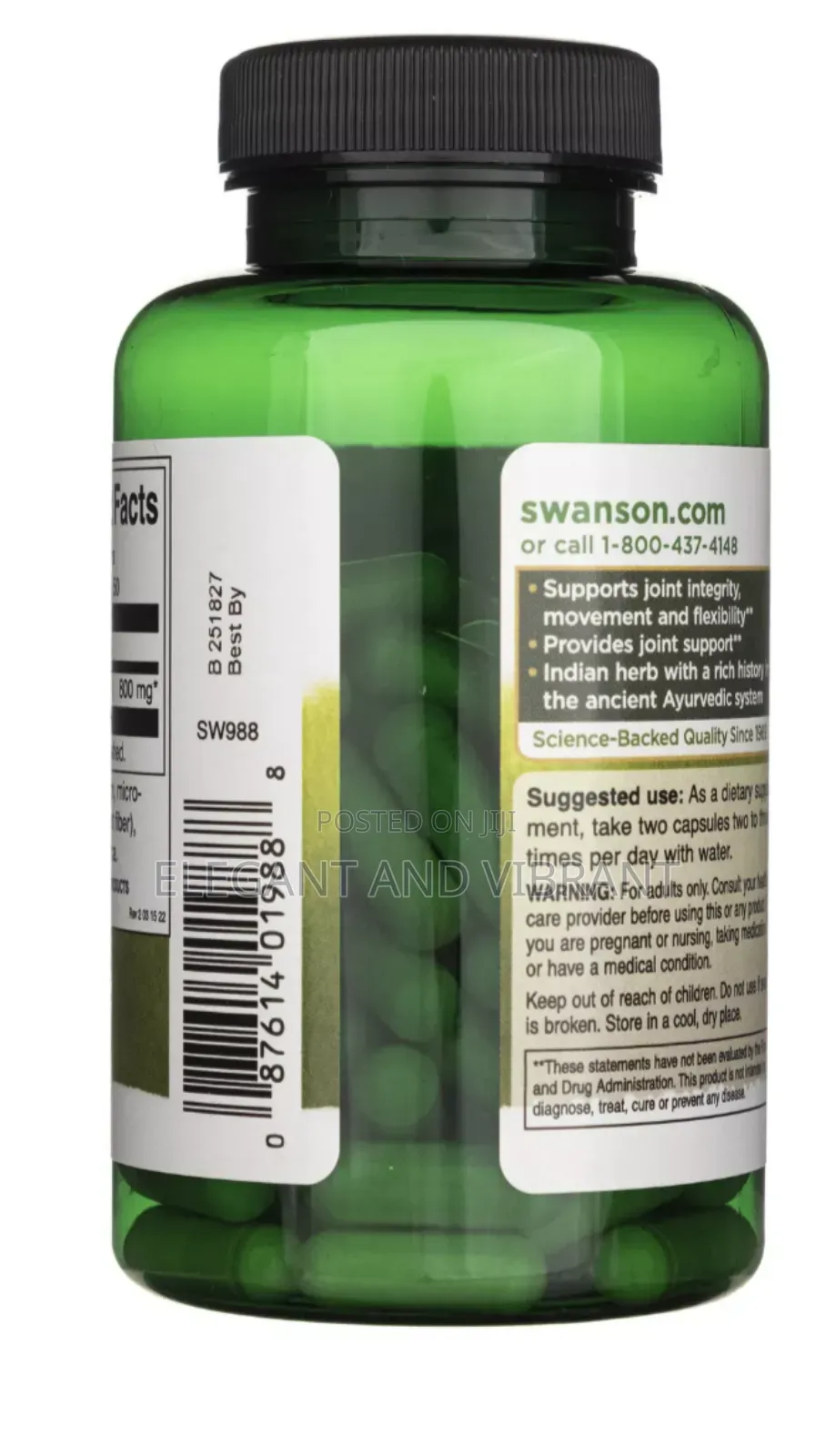 Boswellia (Frankincense) Forte 800 Mg - 60 Capsules