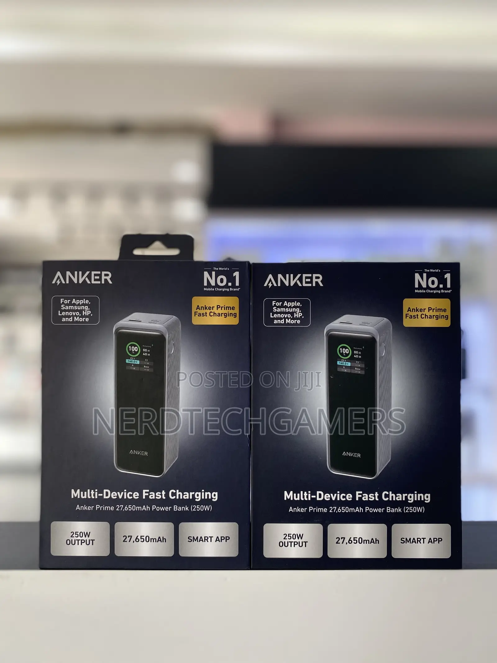 Anker 3-Port 250w Power Bank With LCD Screen (27,650mah