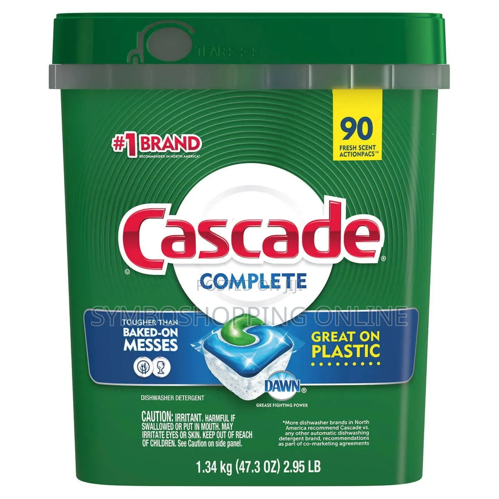 Cascade Complete Dishwasher Detergent Actionpacs, 90 Count
