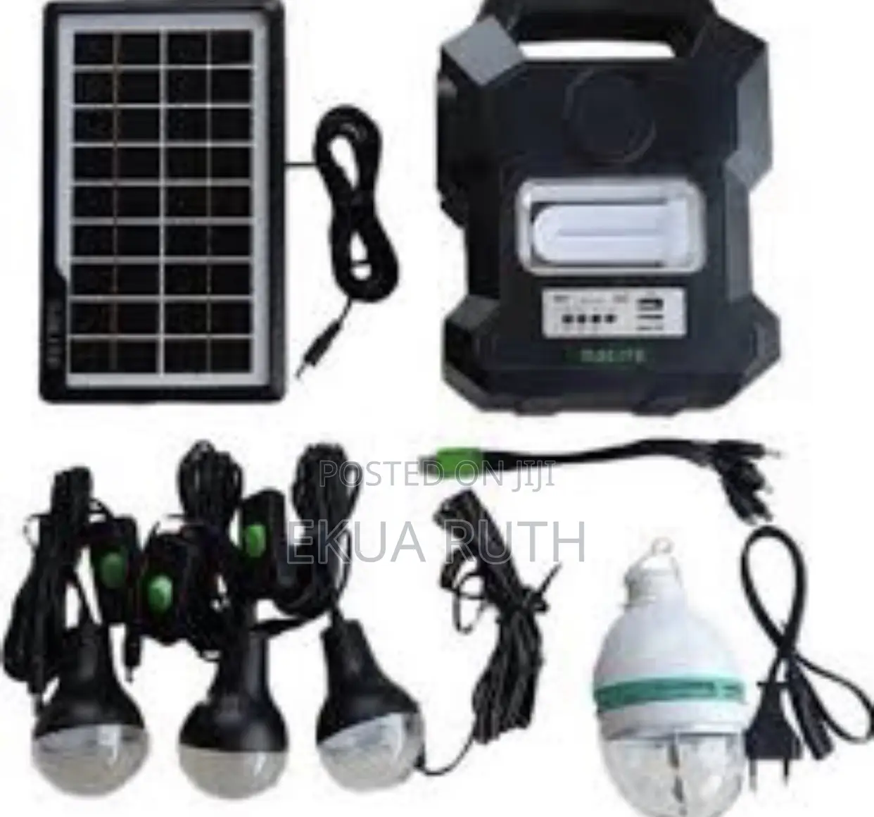 Solar Light With Bulbs,Radio, Mp3,Bluetooth Ad Charge Phone