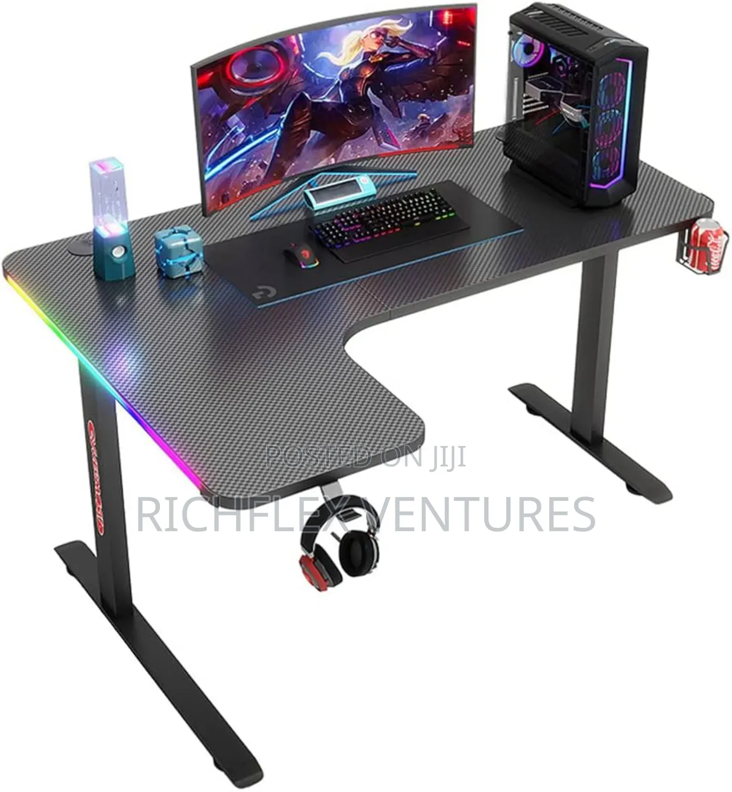 L Shaped Gaming/Office/Studio/Study Desk